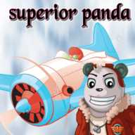 高傲的熊貓飛行員Superior Panda Aircraft Pilot